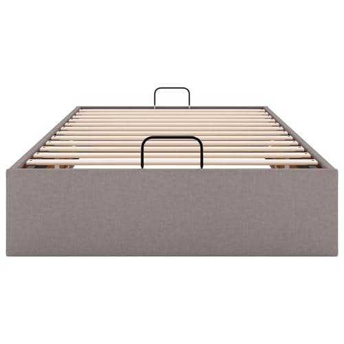 Fasba Ottoman-Bett ohne Matratze Taupe 90x190 cm Stoff, Polsterbett Doppelbett Stilvolles Funktionsbett mit hydraulischem Stauraum3310844 – Bild 8