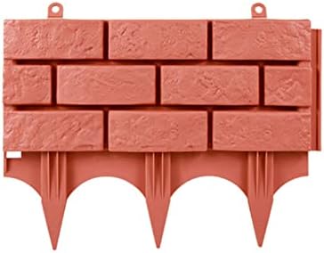 Red Brick Flower Bed Edging - Are These the Best Choices for Your Garden? 8 DNIEBW Garden Lawn Edging Set 6PCS Garden Border Edging Plastic Fence Plant Border Imitation Stone Brick for DIY Decorative Walkways Flower Bed & Grass Garden Border Edging - Red