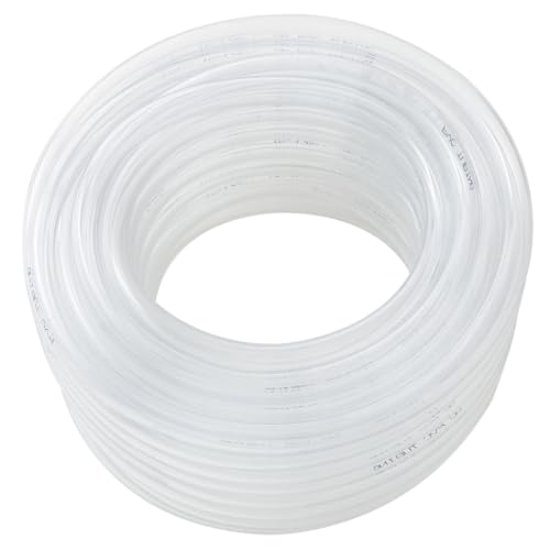 Eastrans 1/4 Inch ID, 50ft Clear Vinyl Tubing, Flexible PVC Plastic Tube