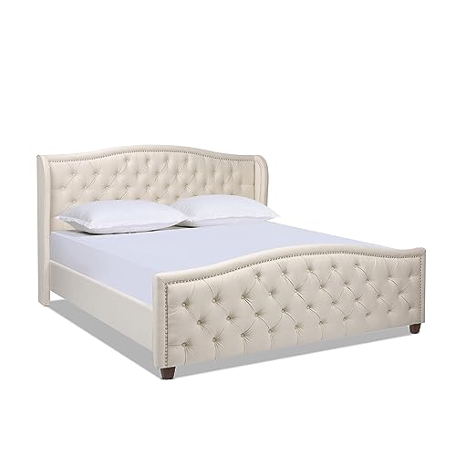 Fontana Wingback Upholstered Platform Bed