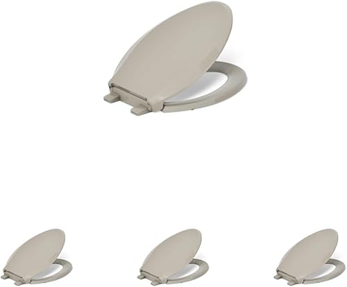 Miniatura 39 de KOHLER 4636-RL-7 Cachet ReadyLatch - Asiento de inodoro alargado de cierre lento, asiento de inodoro de cierre suave con tapa silenciosa, topes