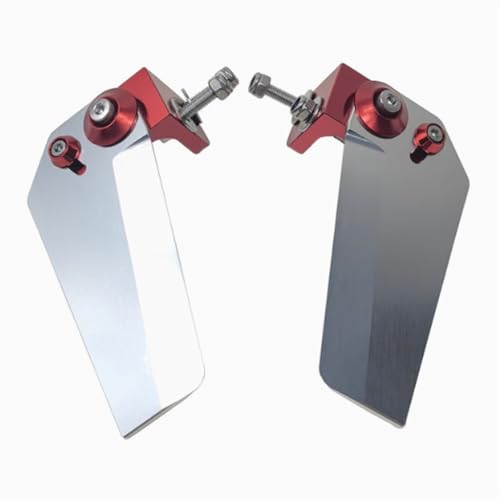 Caruner Aluminiumlegierung, 95 mm, verstellbarer Winkel, Drehflossen, Lenkhilfe für ferngesteuertes Offshore-Boot, Rennboot