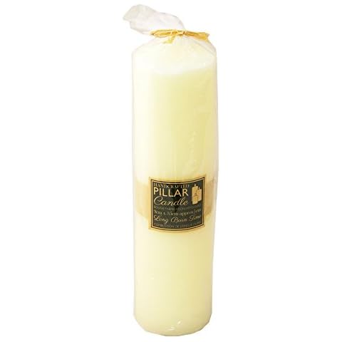 Extra Large 35cm Cream Pillar Candle Cover