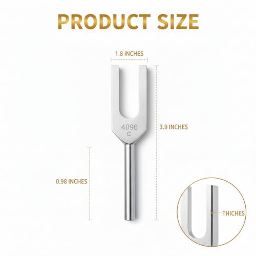 Image of Angel Tuning Fork Set 4160Hz 4225Hz 4096Hz | Body Tuning Fork for Healing Yoga and Meditation Sound Therapy Energy Healing Tools