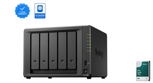 Synology NAS 5ベイ DiskStation DS1525+ & Synology HDD 4TB HAT3300-4Tx5台