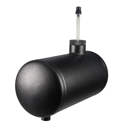 10x4.5' Aluminum alloy welding oil tank Gas Fuel Tank Cylinder For Coleman Powersports CT200U BT200X CT200u-ex,For Predator 212cc 196cc/6.5HP Go Kart and Gas Mini Bike, Go Kart Parts(Black)