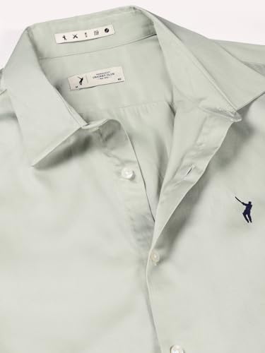 Image of Thomas Scott Men's | Solid | Full Sleeve | Slim Fit | Cotton Blend | Spread Collar | Casual Shirt