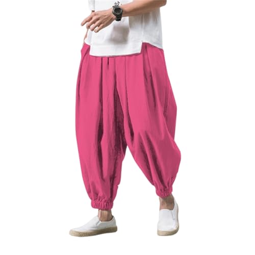 WENKOMG1 Mens Joggers, Casual Baggy Lounge Pants Drawstring Workout Yoga Jogger Sweatpant, M-3XL