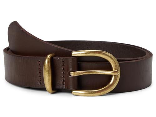 Madewell Womens Classic Leather Belt Cherry Wood L