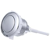 Botón de descarga simple: este botón de tanque de inodoro es compatible con tanques de inodoro con orificio de 38 a 48 cm, accesorio de botón de tanque de inodoro