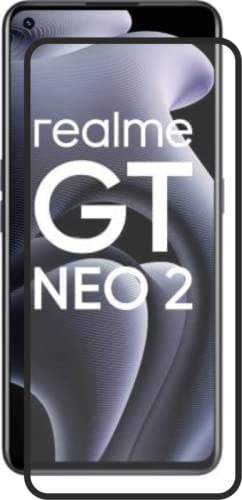 Image of Screen Protector for Realme GT Neo 2 5G (Black) Tempered Glass Edge-to-Edge 6D Screen Guard With Installation Kit