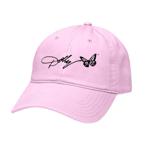 Dolly Hat Pink Memorial 1946-2026 Guitar Butterfly Cap Country Music Hat - image 5