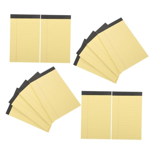 Blocs-notes juridiques jaunes papier épais double face petits carnets pratiques UKCOCO