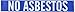 Brady 97626 Asbestos Warning Pipe Markers, B-946, 2 1/4" Height X 14" Width, White On Blue Pressure Sensitive Vinyl, Legend "No Asbestos"