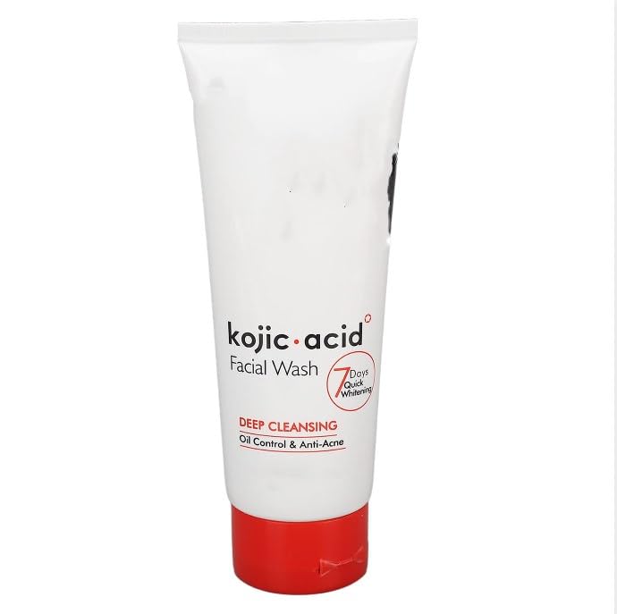 Limpiador Facial de ácido Kójico de 100g, Limpiador Hidratante e Hidratante para la Piel, Limpiador Facial para el Cuidado de la Piel