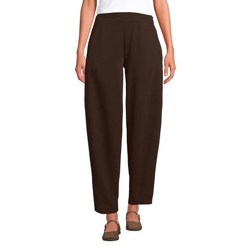 Lands' End Women's Sport Knit High Rise Barrel Ankle Pants