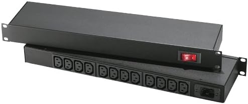 852Q2L18 19 inch Rack Mount Power Distribution Unit, 16A Rating, 125-240VAC Voltage