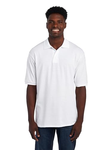 Jerzees Men's Cotton Blend Short Sleeve Polo Shirt