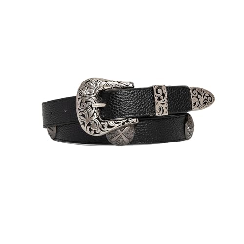 Boucle en relief litchi vintage pour look punk et rock