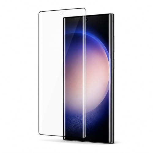 Película de Vidro Compatível Samsung Galaxy S23 ULTRA 9H Borda Curva Proteção Anti-Impacto Tela Inteira Resistente a Riscos Transparente Alta Sensibilidade Premium