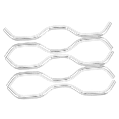 GRIRIW 5Pcs Portable Trampoline Connectors Professional Buckles for Easy Installation Compatible with Various Brands Durable Bent Hooks for Safety and Stability