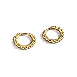 HYHJYMG Pead de Bolas Minimalistas Pendientes de aro pequeño para Mujeres S925 Sterling SIGER PERSEA Cartílago Simple Tragus Sleeer Huggie Mini Hoops Irregular Tiny Dot Fashion Joyas de Moda