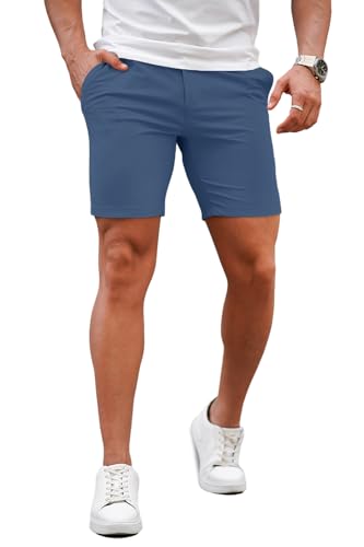 GINGTTO Mens Slim Fit Shorts Stretch Tapered Leg Skinny Chinos 5 7 product thumbnail 14