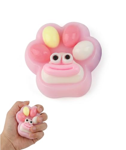 Image of 3PCS Taba Squishy Cat Paw, Taba Squishy, Sensory Fidget Pinch Family for Kids Cat Paw Squeeze Cute Beautiful Cat Paw (Big Mouth)