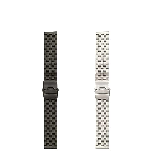 20mm 22mm 24mm 26mm Full Stainless Steel Flat Interface Watch Band Straps Wristband With Tools4