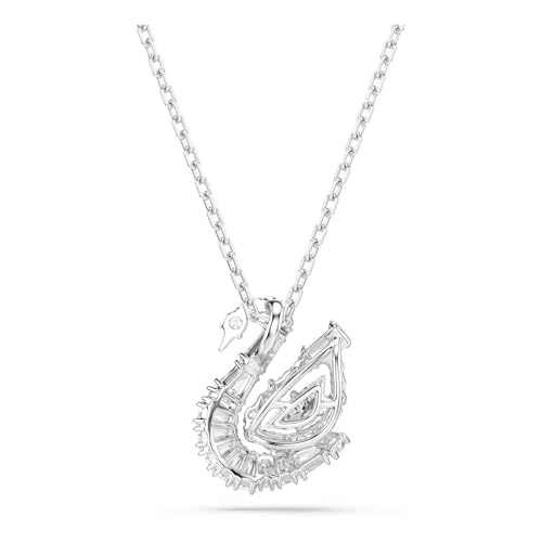 Swarovski Pendente Swan, Taglio Misto, Cigno, Bianco - 5