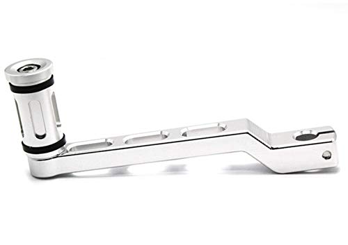 Heel Toe Shifter Pedal Levers Motorcycle for Harley Touring Softail Road Glide Trike FLHT(Silver) - Thumbnail 2