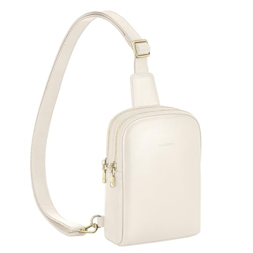 nuoku Backpack Purse, Crossbody Bag, Sling Bag - Small RFID Wallet, Cell Phone Wallet for Women in Beige