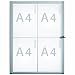 Produktbild Maul Schaukasten extraslim 4xA4 aluminium Innenbereich 65,5x49,1x2,7cm
