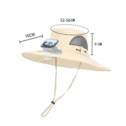 Sun Hat for Girls Boys with Solar Powered Fan,Wide Brim Summer Beach Bucket Hat,UV Protection for Outdoor2