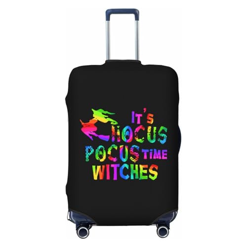Its Hocus Pocus Time Witches Luggage Cover, Suitcase Cover Suitable for 18-32 inch luggage