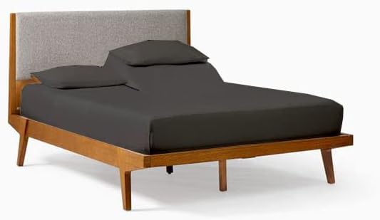 Sábanas Flex Top King para cama de número de sueño, 100 % microfibra dividida, para dormir, número de cama, suaves y ahumados, cabeza flexible,