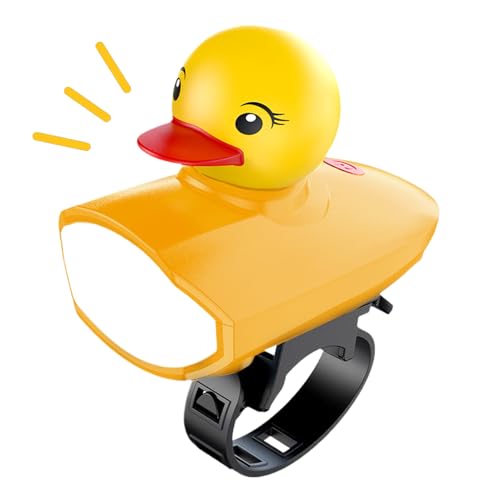 Luz LED recargable para bicicleta con campana de pato y linterna de manillar para scooter