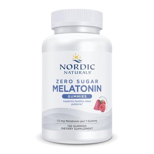 Nordic Naturals Melatonin Gummies, Sugar Free,1.5mg, Raspberry - 120 Count - image 1
