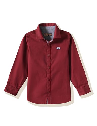 Image of Amazon Brand - Symbol Boys 100% Cotton Casual Shirt | Full Sleeves | Regular Fit | Age 2-14 Years