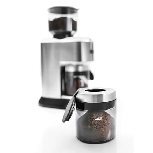 De'Longhi Dedica Conical Burr Grinder with Portafilter Attachment, 6.9 x 11.2 x 18.1 inches, Silver