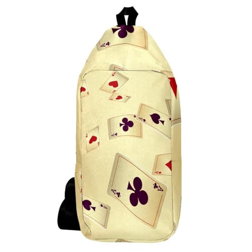 Sac à dos à bandoulière Poker Cards Ace sécurisé contre le vol en voyage