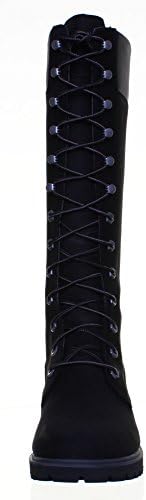 Timberland Women's Premium 14" Waterproof Boot, Black Nubuck, 6 | Image 1