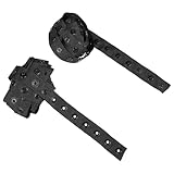 ifundom Ruban à Boutons-Pression Noir 18X18 MM 3 Mètres de Bande à Fermeture à Pressio...