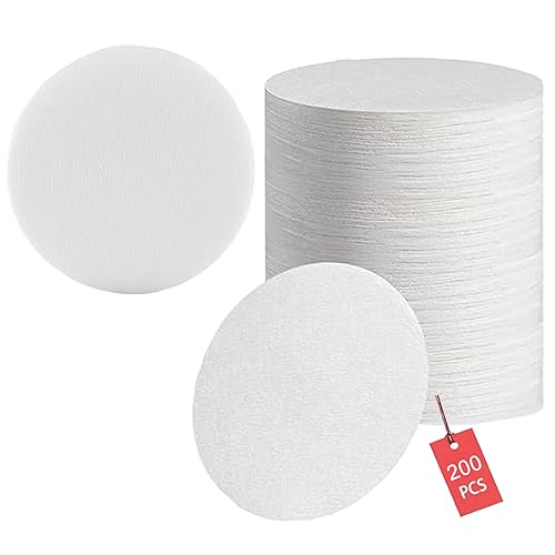 Lot de 200 filtres en papier expresso 58 mm pour porte-filtre de 58 mm - Rond non blanchi - Pour café - Blanc (58,5 mm)