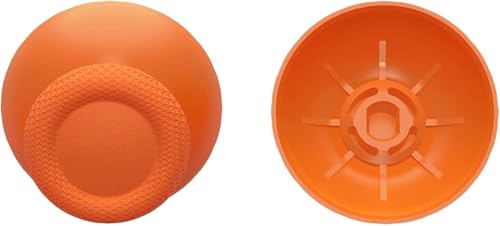 Image of Replacement Joystick Analog Caps for PS5 Controller | Anti-Slip Thumb Grips Cover Stick | Thumbstick Caps for PlayStation 5 DualSense Gamepad (Orange)