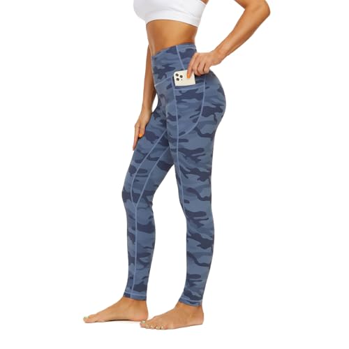 Amytis Lingerie Leggings de sport pour femme - Taille haute avec poches - Yoga - Fitness - Stretch - Opaque - Long - Pour le gym - Poche pour téléphone, XXL