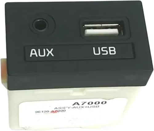 compatibleAdaptador de Interfaz Compatible con Kia Forte, Cerato y K3. Conector de Entrada AUX para automóvil. Adaptador de Interfaz USB. Conjunto de Conector de Repuesto 96120A7000.