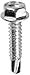 L.H. Dottie TEKHT834 Self Drilling Screw Wafer Head, Phillips, No.8 by 3/4-Inch Length, 1/4-Inch Hex, Zinc Plated, 500-Pack