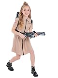 Smiffys Ghostbusters Girls Fancy Dress Costume Dress with Belt Official Licensed Movie Outfit for Halloween Parties Role Play Book Week, Age 4-6 - Image 3