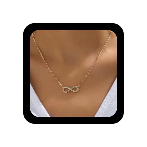 Strass infinito collana come immagini mostrate, una taglia si adatta più, squisito e indossabile elemento
